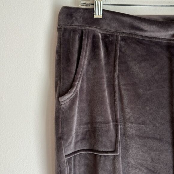 House of Harlow 1960 Women velour track suit jogger pants slate charcoal gray XL - Picture 5 of 15